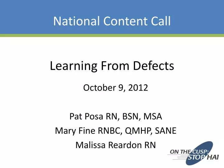 national content call