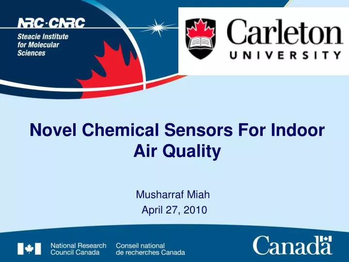 novel chemical sensors for indoor air quality