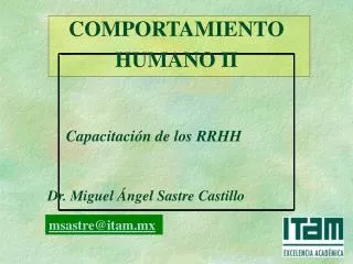 comportamiento humano ii