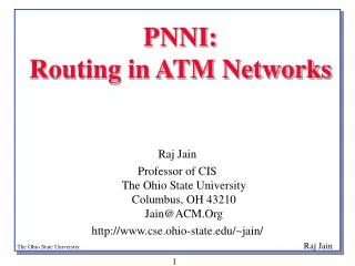 PNNI: Routing in ATM Networks