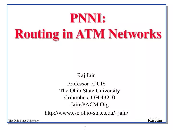 pnni routing in atm networks