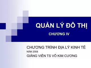 qu n l th ch ng iv