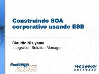 construindo soa corporativo usando esb