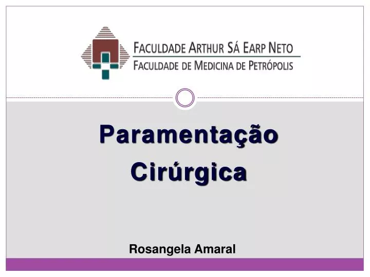 paramenta o cir rgica