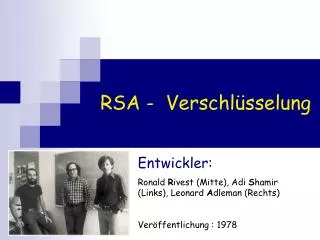 rsa verschl sselung