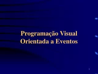 programa o visual orientada a eventos
