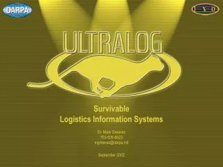 Survivable Logistics Information Systems