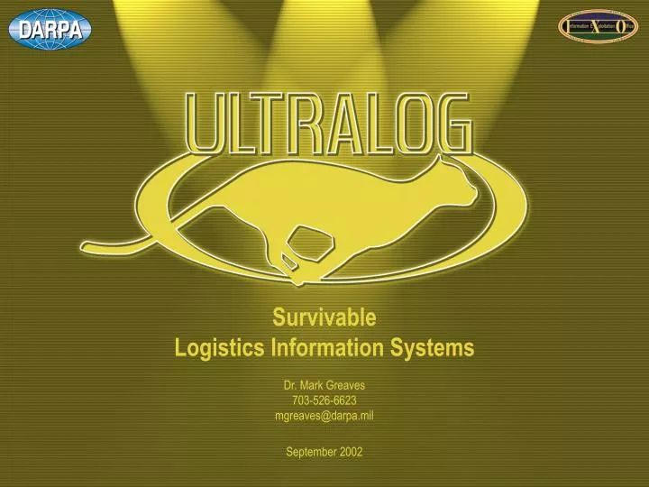 survivable logistics information systems