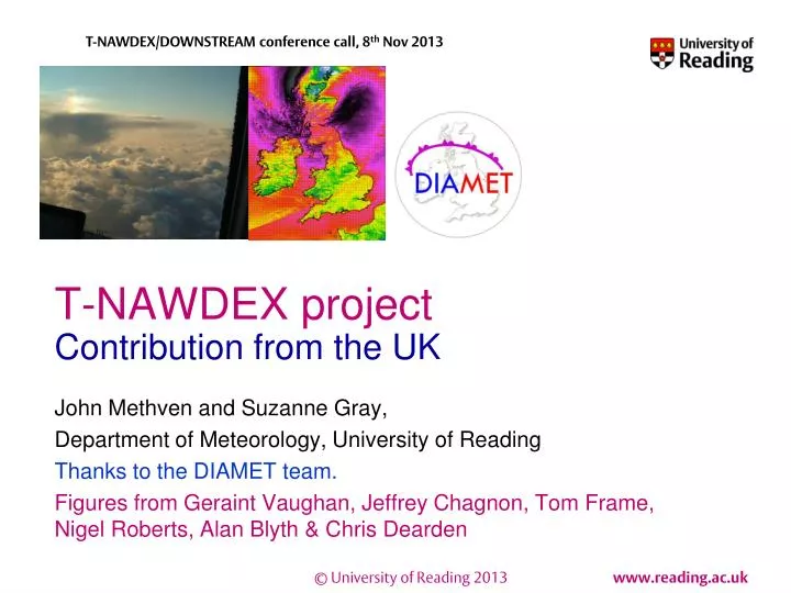 t nawdex project contribution from the uk