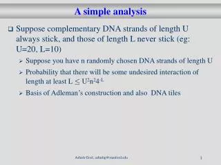 A simple analysis