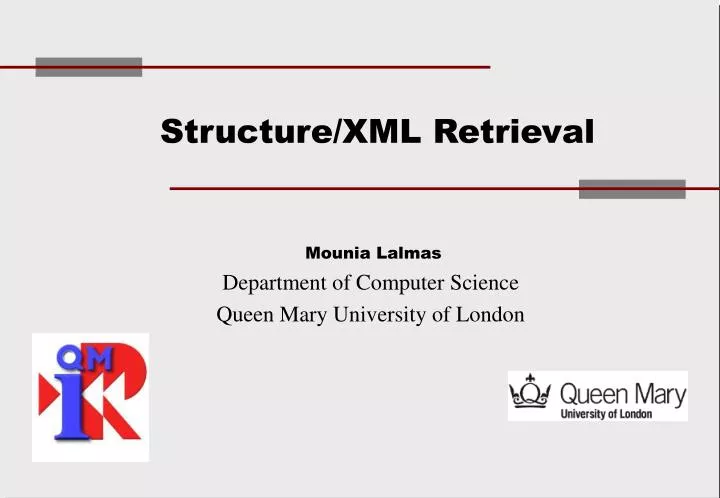 structure xml retrieval