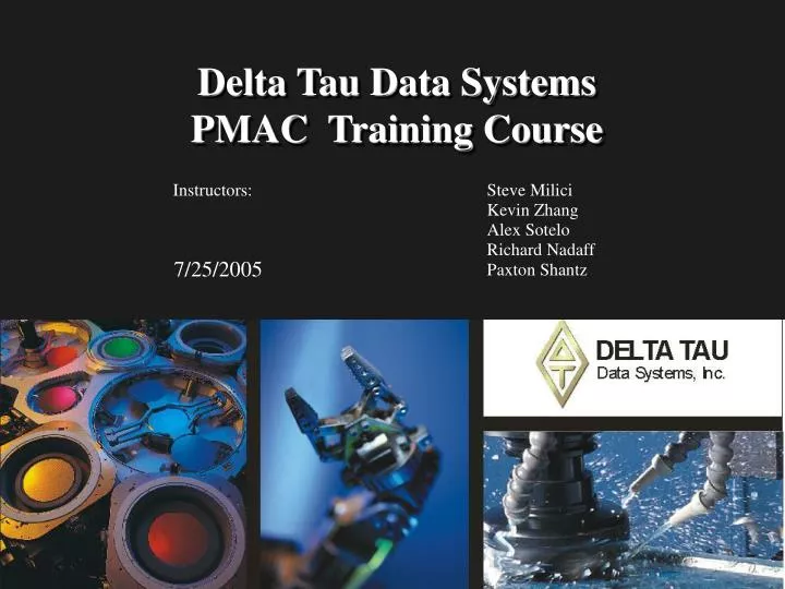 delta tau data systems pmac training course