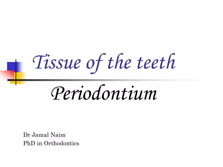 tissue of the teeth