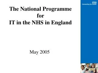 The National Programme for IT in the NHS in England