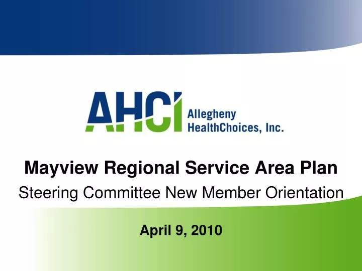 mayview regional service area plan