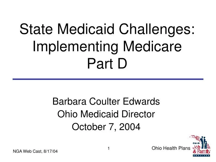 state medicaid challenges implementing medicare part d