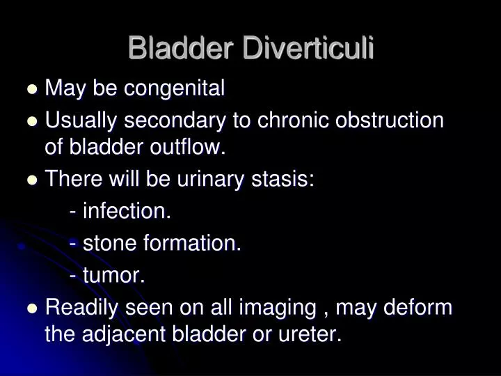 bladder diverticuli