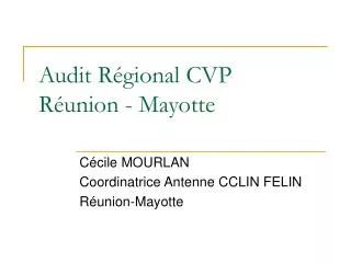audit r gional cvp r union mayotte