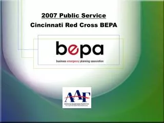 2007 Public Service Cincinnati Red Cross BEPA