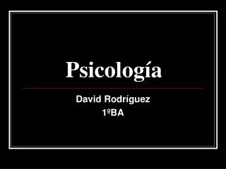 psicolog a