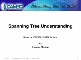 Spanning Tree Understanding