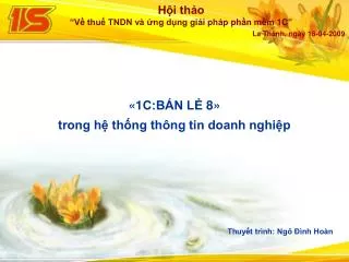 1c b n l 8 trong h th ng th ng tin doanh nghi p