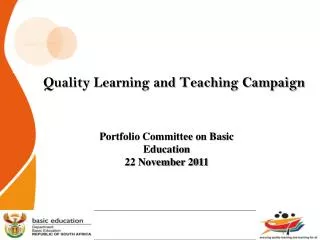 Quality Learning and Teaching Campaign