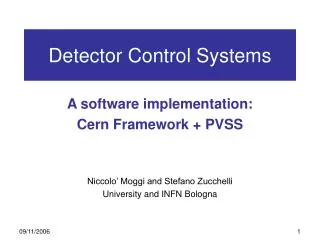 Detector Control Systems