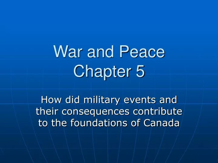 war and peace chapter 5