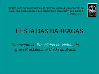 festa das barracas