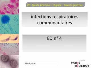 infections respiratoires communautaires