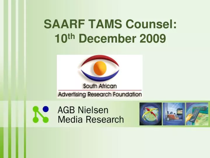 saarf tams counsel 10 th december 2009