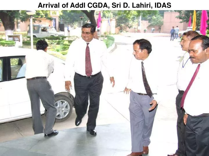 arrival of addl cgda sri d lahiri idas