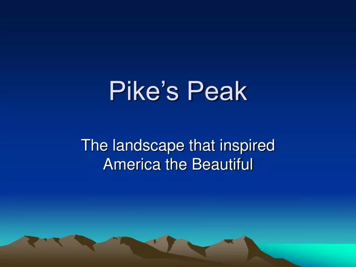 pike s peak