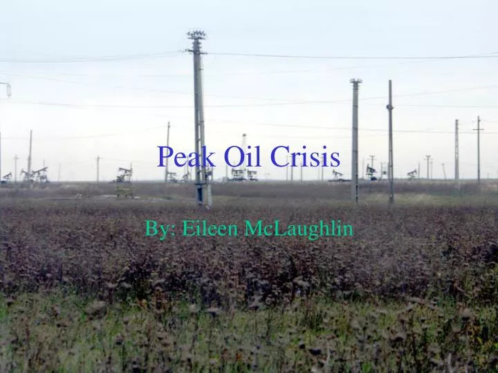 peak oil crisis