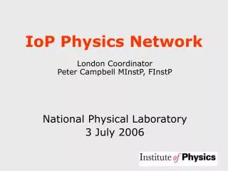 IoP Physics Network