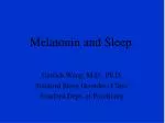 Melatonin and Sleep - slide 1