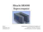 Hitachi SR8000 Supercomputer - slide 1