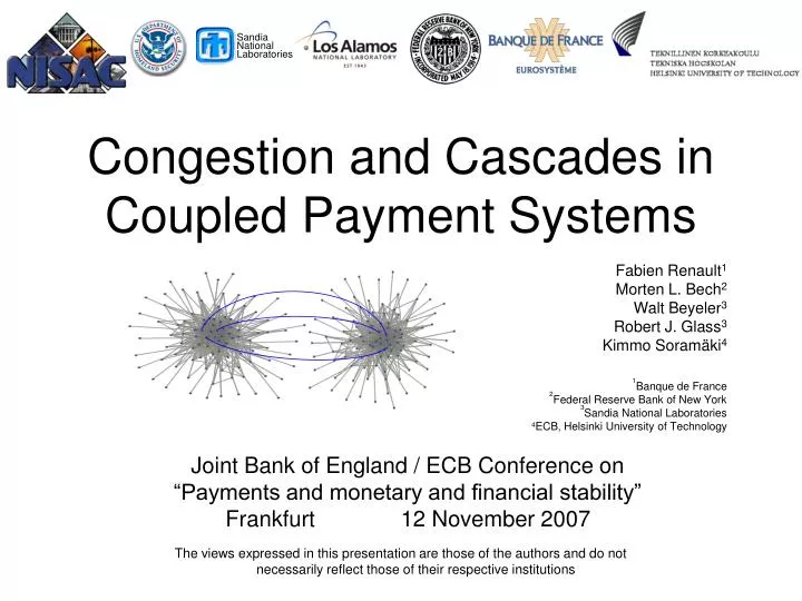 congestion and cascades in coupled payment systems