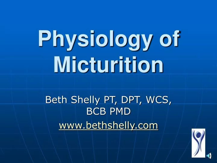 physiology of micturition