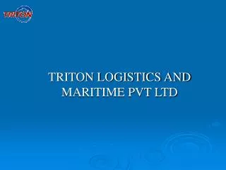 TRITON LOGISTICS AND MARITIME PVT LTD