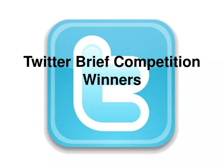 twitter brief competition winners