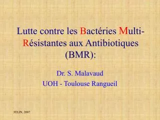 lutte contre les b act ries m ulti r sistantes aux antibiotiques bmr