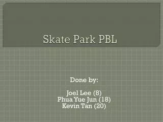 Skate Park PBL