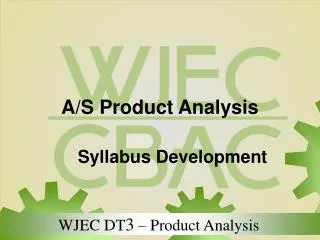 A/S Product Analysis