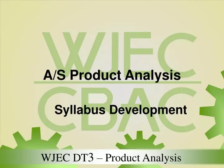a s product analysis