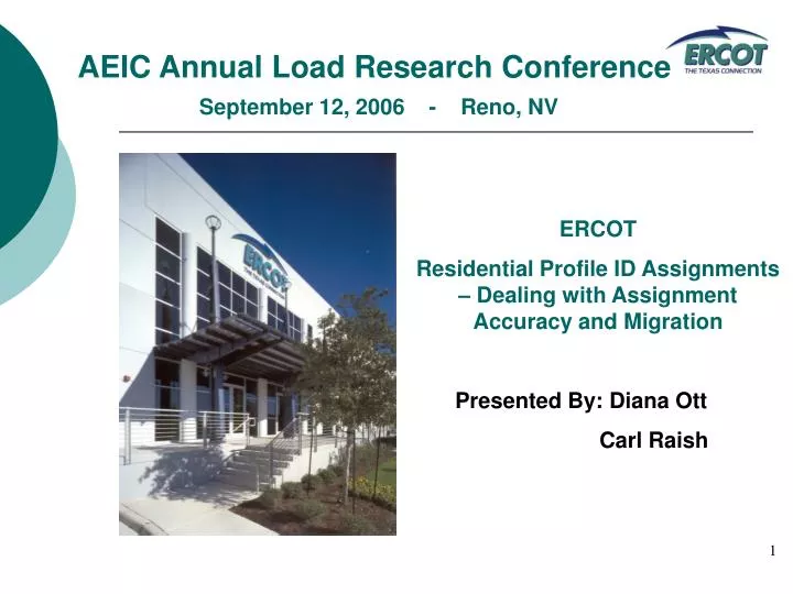 aeic annual load research conference september 12 2006 reno nv