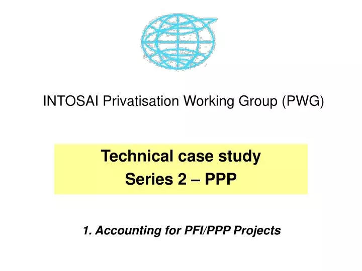 intosai privatisation working group pwg