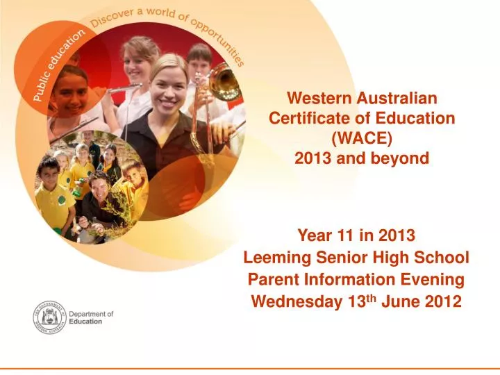 western australian certificate of education wace 2013 and beyond
