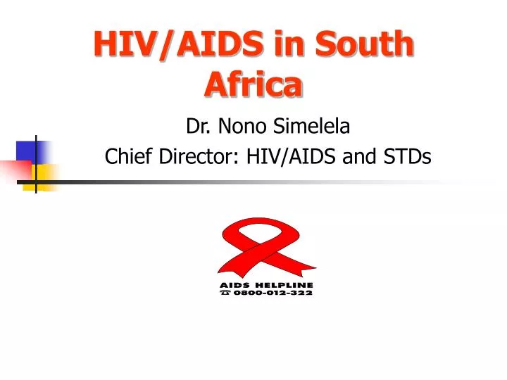 hiv aids in south africa